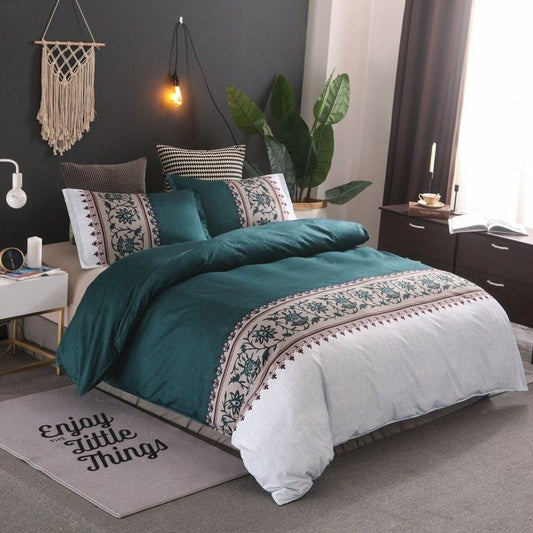 Simple Plain Duvet Cover Set